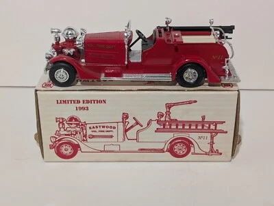 ERTL 1993 Limited Edition Eastwood Vol. Fire Dept. Die Cast Coin Bank *READ* - Image 1 of 4