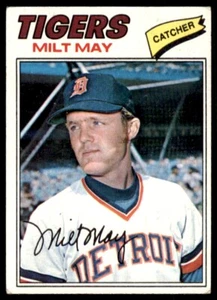 1977 TOPPS MILT MAY . DETROIT TIGERS #98 - Picture 1 of 2