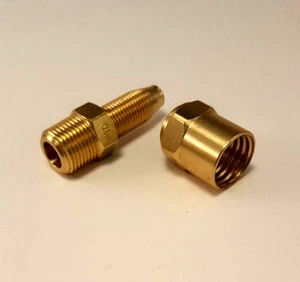 Wiederverwendbarer Schlauch Widerhaken - 3/8"" NPT X 3/8"" ID - 11/16"" OD Schlauch - Luftschlauch Befestigungen - Bild 1 von 1