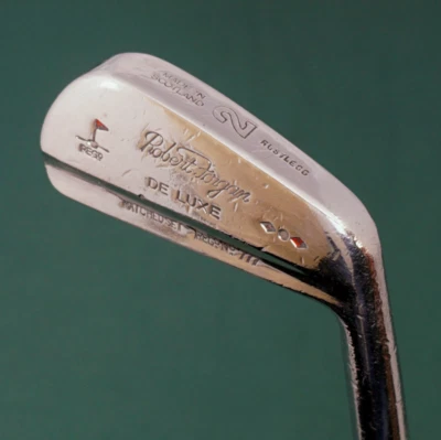 Vintage Robert Forgan De Luxe 2 Iron Stiff Steel Shaft Unbranded Grip - Image 1 of 4
