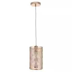 RIVER OF GOODS Sofia 1-Light Gold Metal Pendant Light With Metal Shade - Picture 1 of 4