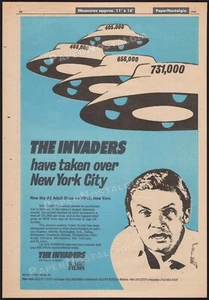 THE INVADERS - Original 1969 Trade AD / TV marketing promo / poster_ Roy Thinnes - Picture 1 of 1