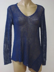 EILEEN FISHER Linen Airy Stretch Asymmetrical Top Sweater M Medium NWT $218  - Picture 1 of 1