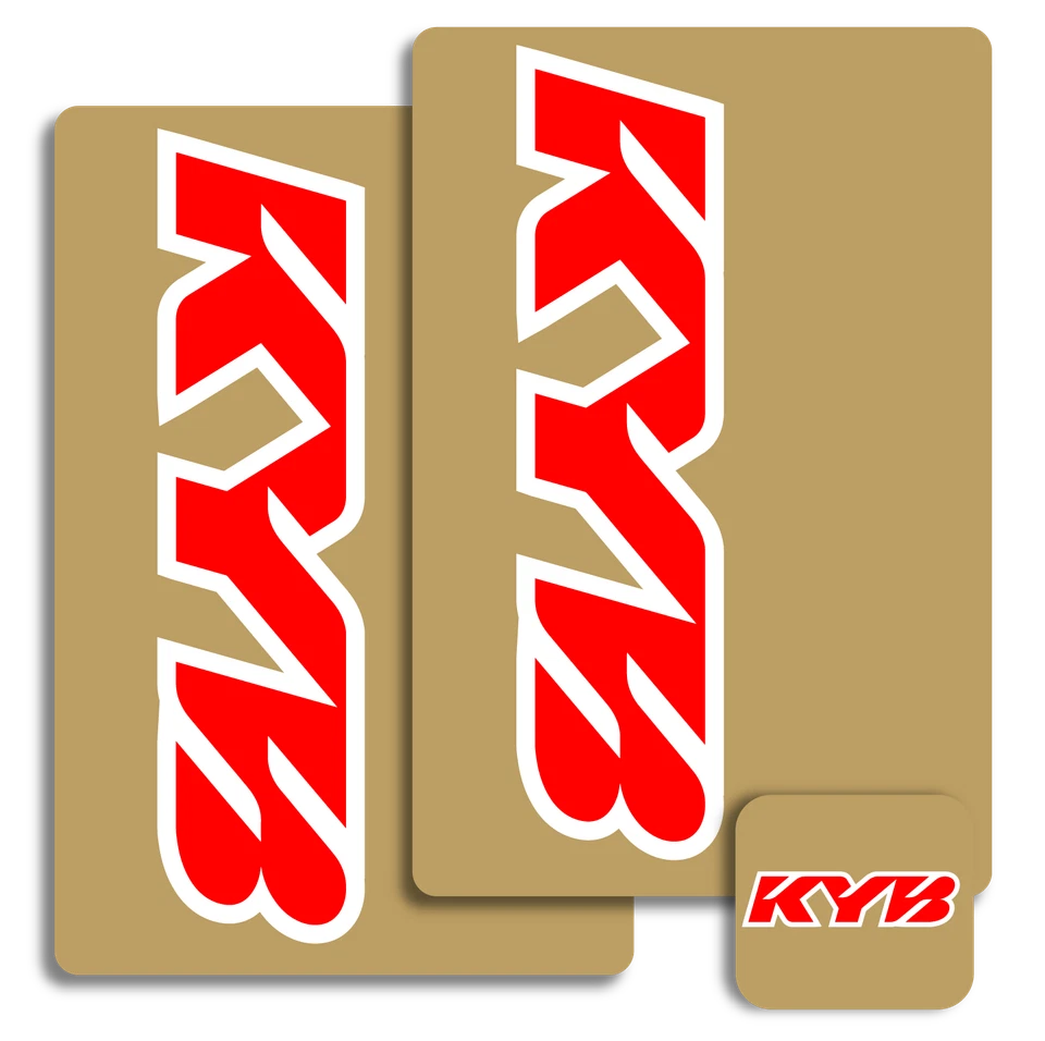 KYB Fork Decals Stickers KYB RED Fork Shock Wraps Stickers AKit CRF Honda KYB-RD - Image 1 of 1