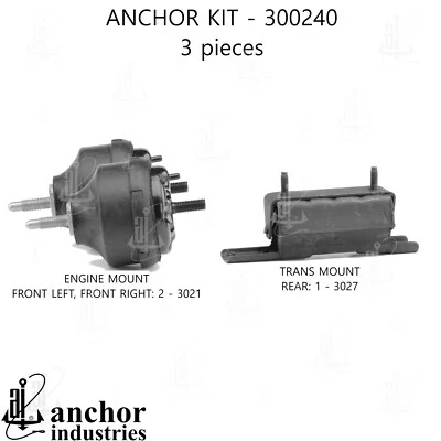 发动机安装套件适用于 Trailblazer、Envoy、9-7x、Rainier、Ascender+More 300240 — 第 1/4 张图片