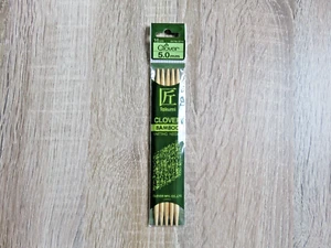 Clover Takumi Bamboo Double Pointed Knitting Needles Pins pack of 5, 5.0 mm - C1 - Picture 1 of 2