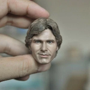 Delicate Painting 1/6 Star War Harrison Ford Han Solo Head Sculpt Fit 12" Figure - Picture 1 of 4