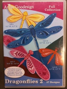 Dragonflies 2 - Anita Goodesign - Machine Embroidery - CD # 121AGHD - Picture 1 of 2