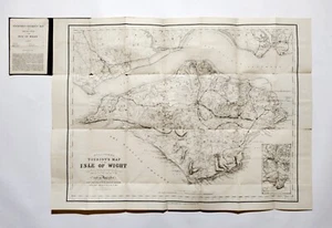 ISLE OF WIGHT Stanford's Tourist's Map & Visitor's Guide original antique c1880 - Picture 1 of 8