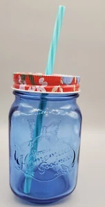 Pioneer Women Mason Jar  With Straw B#6 - Picture 1 of 3