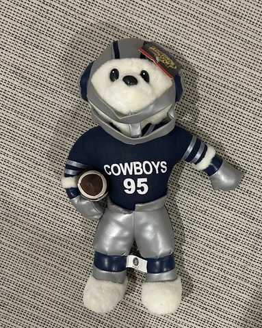 Vintage NFL 2000 Play Football Dallas Cowboys Bear Plush Stuffed 1/1 on eBay Cover