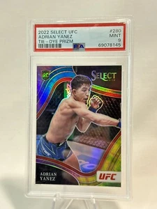 2022 Panini Select UFC Tie-Dye Prizm Octagonside Rookie of Adrian Yanez # /25 - Picture 1 of 2