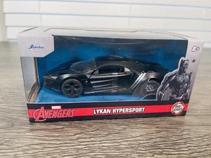 Jada Marvel Avengers Black Panther Lykan Hypersport Die Cast Car 1:32 New - Picture 1 of 6