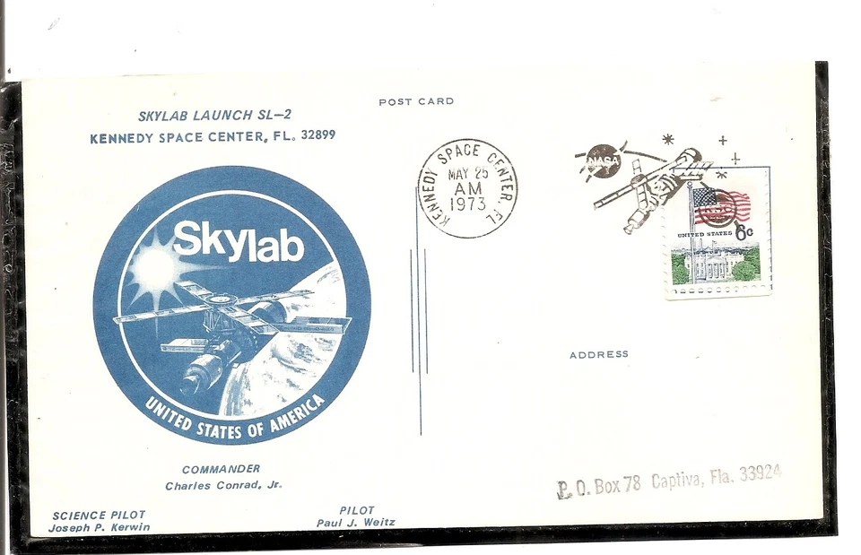 Skylab Launch SL-2 May 25 1973 , Kennedy Space Center  . Post Card. - Image 1 of 1