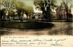 1905. LIBANON, NH. NORTH PARK STREET. POSTKARTE XZ15 - Bild 1 von 2