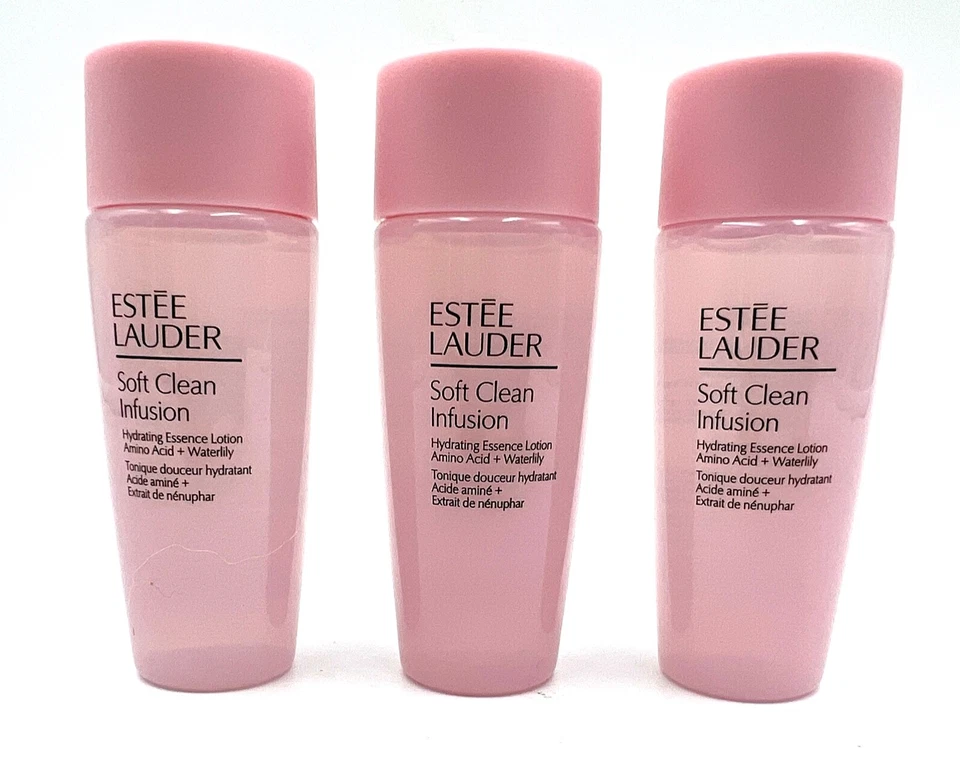 Lote 3: Loción hidratante sedosa Estee Lauder Soft Clean 30 ml *3 = 90 ml / 3 oz en total Foto 1 de 2