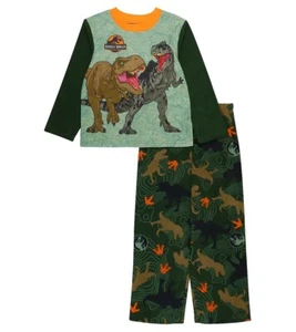 Jurassic World Dominion Boy's Giganotosaurus, T-Rex Fleece Pajama Set - Picture 1 of 4