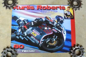 Kurtis Robert Team Honda Shop Sign Street Bike Ride In Red Advertisement 1262 Z5 - Picture 1 of 7