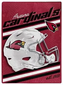 Arizona Cardinals AZ Speed Helmet Super Size 60X80 Plush Raschel Blanket Throw - Picture 1 of 4