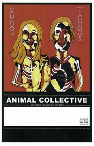 PÓSTER PROMOCIONAL ANIMAL COLLECTIVE SUNG TONGS 2004 - Imagen 1 de 1