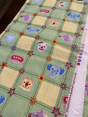 RINGLING BROTHERS BABY FROM QUILTING TREASURES- 100% COTTON FABRIC - Image 1 of 4