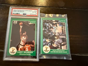 1985 Star Co 13-card Milwaukee Bucks Card Nite team Set incl Larry Michaux PSA 6 - Picture 1 of 5