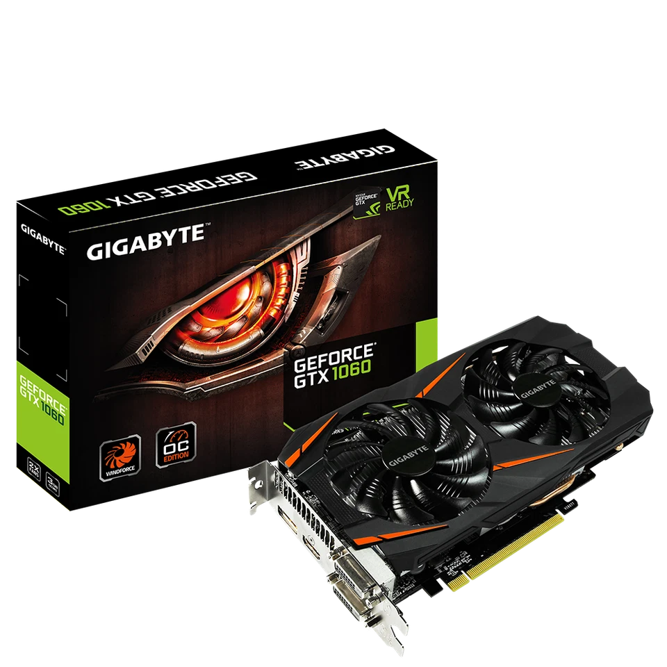L@@K Gigabyte GeForce GTX 1060 3 GB WINDFORCE "BOX ONLY NO GRAPHICS CARD BOX ONL - Image 1 of 1