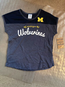 Youth Girls- Michigan Wolverines T-shirt  , size: XL (14-16 )  , color: Blue