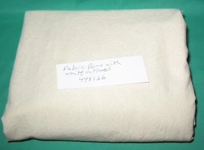 Hueso con contorno blanco de tela lisa de cachemira 44" X 126" Foto 1 de 4