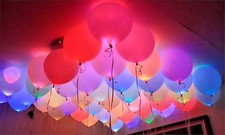 LED Palloncini 48 Confezione Luce Fino Perfetto Festa Decorazione Nozze Bambini
