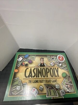 Casinopoly Casino Fiesta Juego de Mesa 2001 Reveal Inc Blackjack Dados Ranura Ruleta Foto 1 de 4