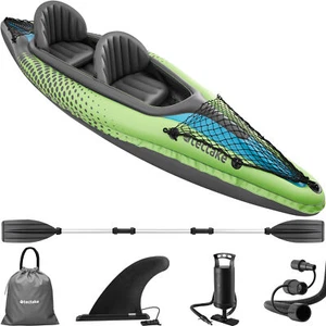 Kajak-Set mit 2 Rudern Liberty Kajak Kanu Schlauchboot Paddelboot grün B-Ware - Bild 1 von 12