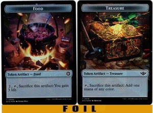 1x - FOOD \\ TREASURE Token (#04/14) - FOIL - Outlaws of Thunder Junction - Picture 1 of 1