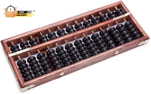 Aste stile vintage 13 cifre legno abaco sorobano cal cinese - Foto 1 di 12