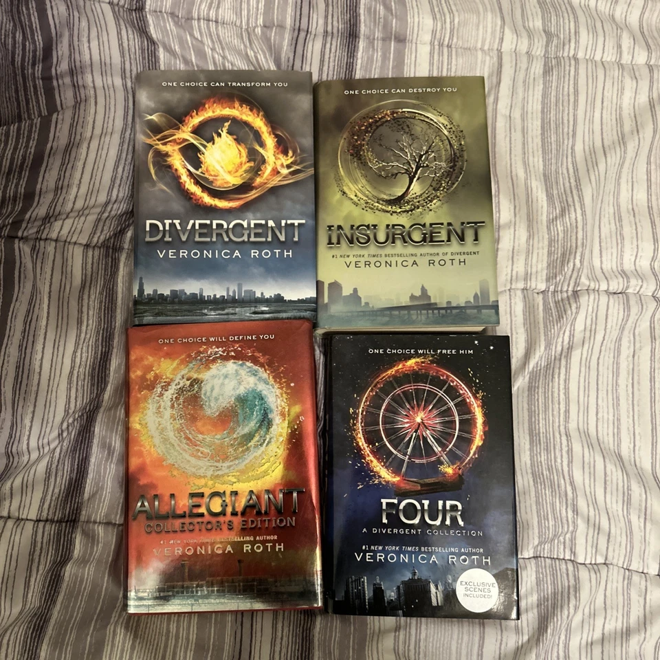 Divergent Book Series Complete 1-4 Veronica Roth  Insurgent Allegiant Four - Image 1 of 1