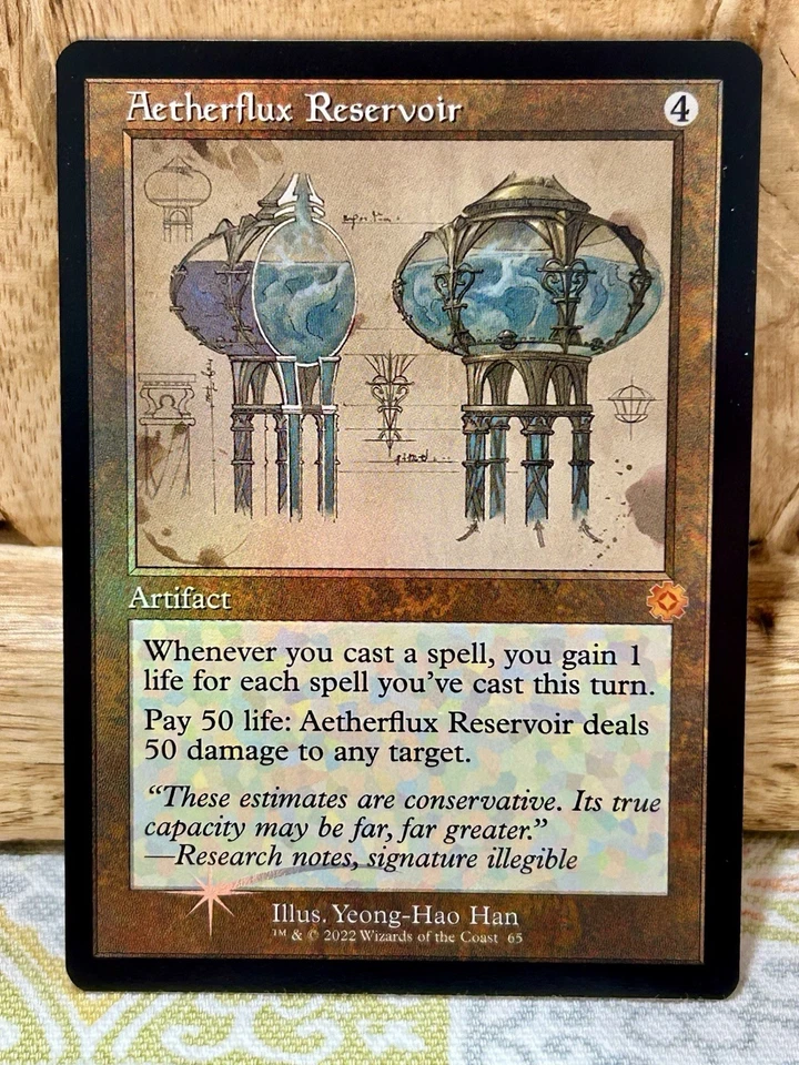 Aetherflux Reservoir The Brothers' War Retro Frame BRR LP MTG FOIL SCHEMATICS - Image 1 of 1