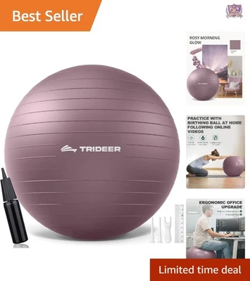 Yoga Ball Anti-Burst Exercise Ball for Pregnancy Office Birthing Stretching C... - Image 1 of 4