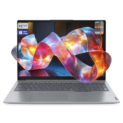 Lenovo ThinkBook 16 G7 ARP Business Laptop, Ryzen 5-7533HS, 16" WUXGA, QWERTY - Bild 1 von 4