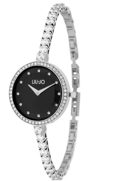 864119 Liu Jo Tlj1870 Donna 26mm acciaio Swarovsky Nero Silver Quarzo solo tempo