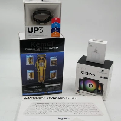 CHRISTMAS BUNDLE MEN apple 20W POWER ADAPTER KEMEI PROFESSIONAL HAIRCLIPPER 5ART - Image 1 of 2