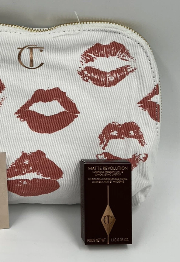 Charlotte Tilbury Schminktasche Geschenkset Lippenstift Walk of No Shame Magic Creme Set