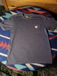 T-shirt Carhartt Original Fit tasca uomo grigio medio manica corta K87 CHR - Foto 1 di 7
