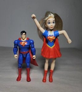 DC Comics 4" Superman 68701 & McDonalds Super Girl Actionfiguren 2er Set - Bild 1 von 3