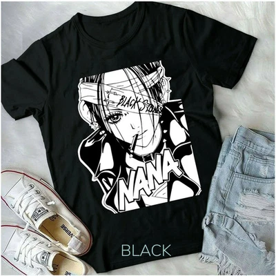 Nueva Camiseta Negra Nana Shin, Piedras Negras Marrón Y Negro Anime Japón Foto 1 de 4