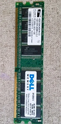 1GB Dell Memory RAM DDR-400MHZ-CL3 PC3200U-3033-1-B0 - Image 1 of 2