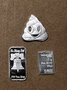 (3) Pieces Of .999 Silver - Picture 1 of 4