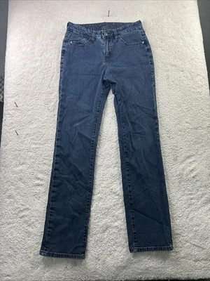 Jeans Jag para mujer talla 4 tiro medio ajustados bolsillos en las piernas jeans azules 28x31 Rider Foto 1 de 4