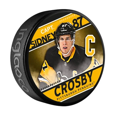 Sidney Crosby Pittsburgh Penguins NHL Captain Series Souvenir Hockey Puck - Image 1 of 2