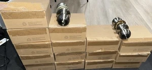 ๐ฅ Lot of Closet Door and Locks Lockset Knob Brushed Nickel Stainless No Key ๐ฅ - Picture 1 of 5