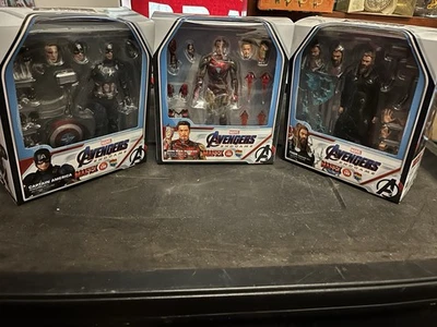 Figura Mafex Medicom Avengers Endgame Iron Man, Capitán América y Thor Sin usar, en caja Foto 1 de 4